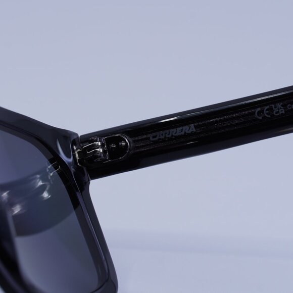 CARRERA 1061/S 008A M9 Sunglasses Black Square Frame, Grey Polarized Lenses - Picture 7 of 11